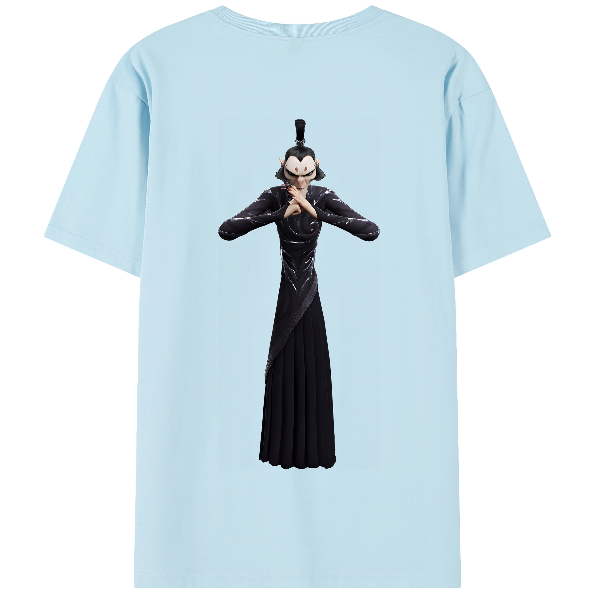 （画像用） Ne Zha 2 ナタ 魔童の大暴れ 綿100％半袖Tシャツ（背面プリント）
